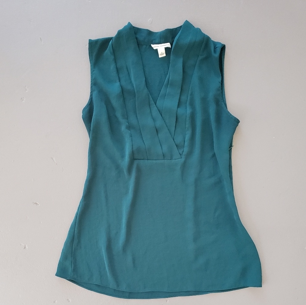 Banana Republic Emerald Green Dress Blouse Size 6